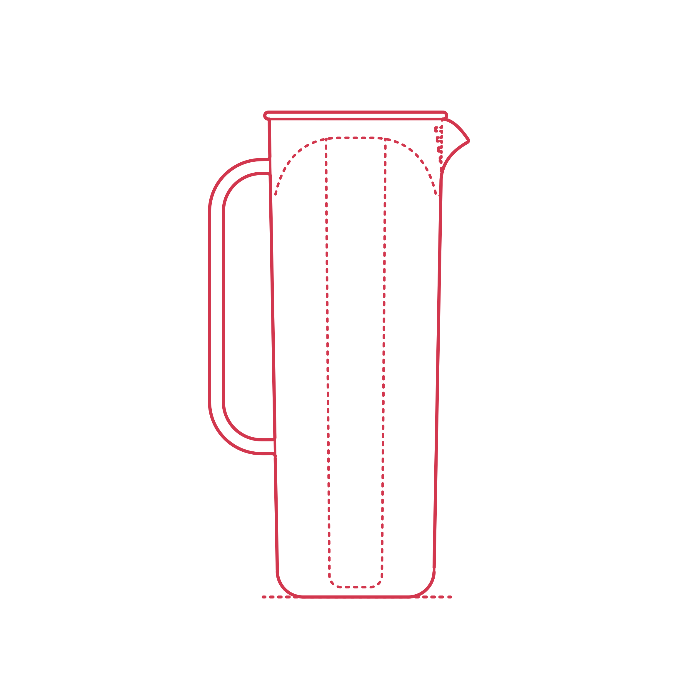 Objects Beverage Serveware Ikea Moppa Pitcher Outline Svg File Free Vectors